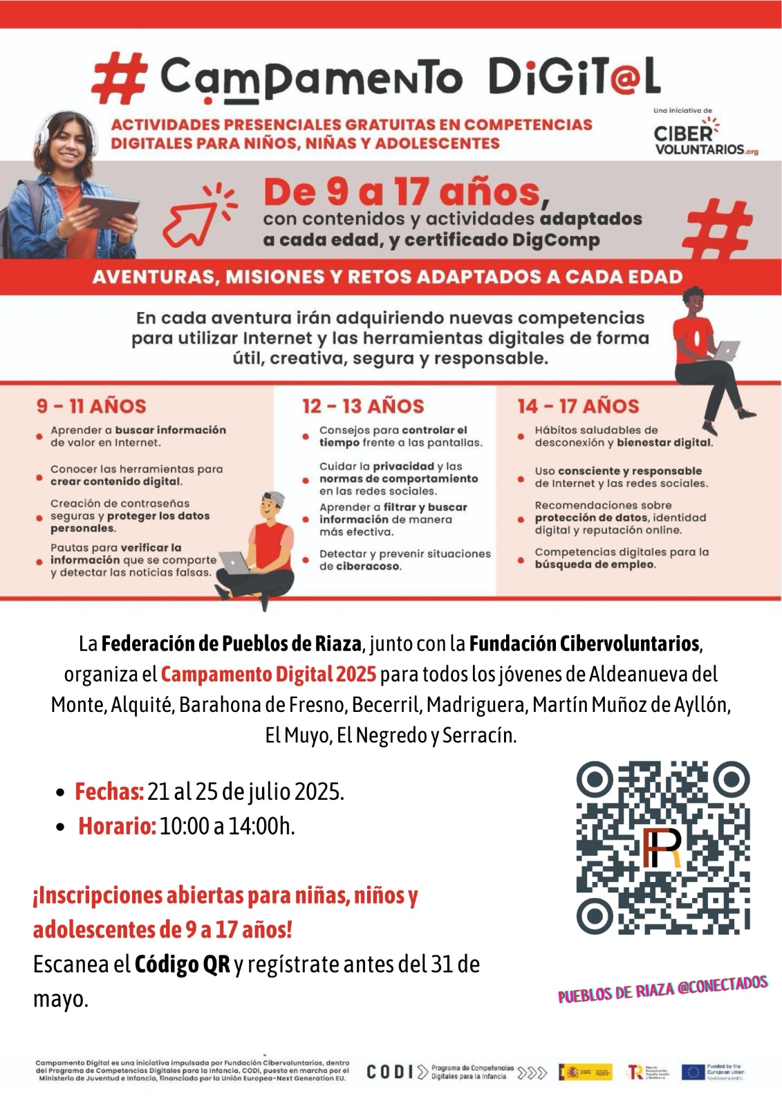 Todo listo para el Campamento Digital en los pueblos de Riaza