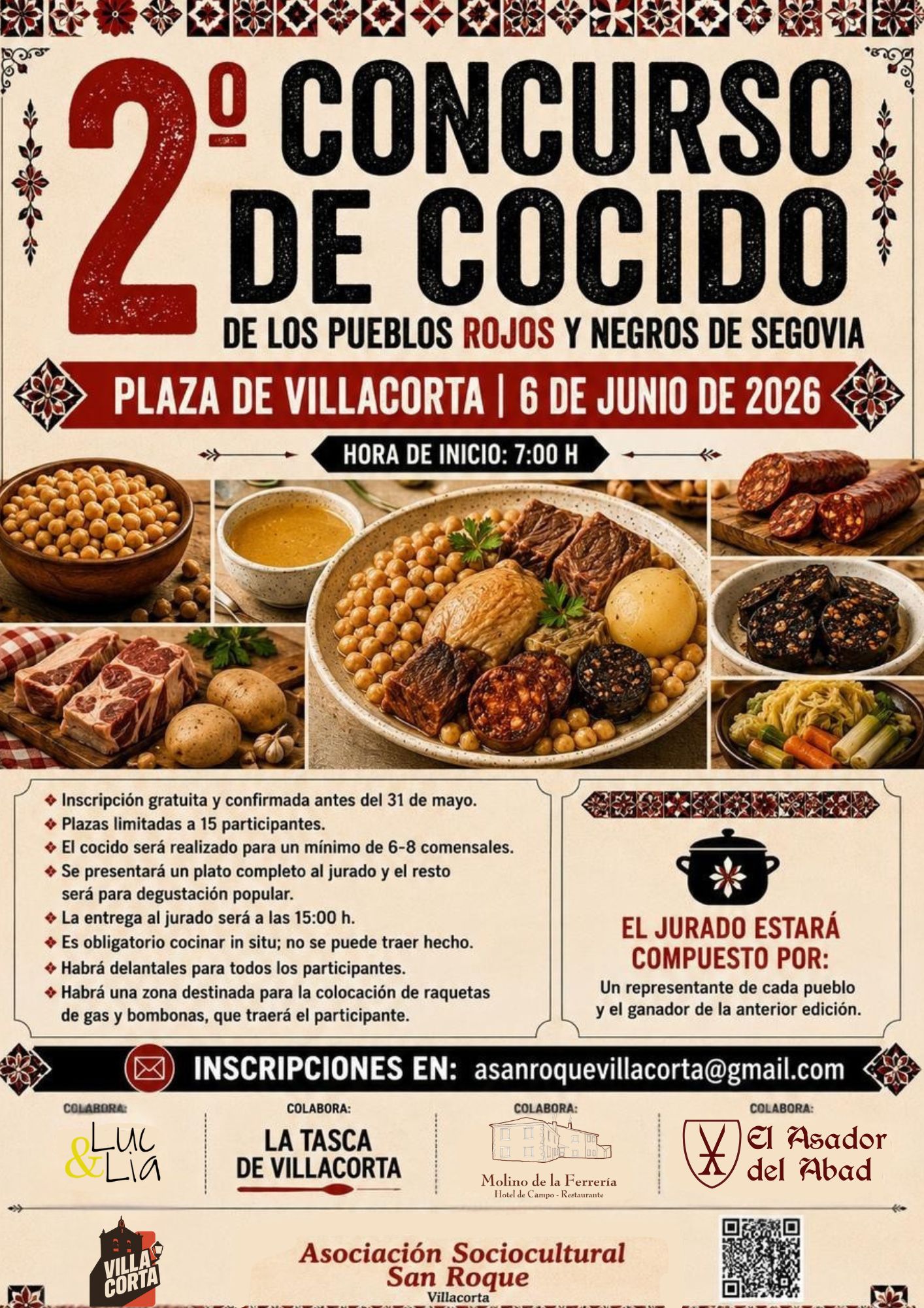 II Concurso de Cocido de los Pueblos Rojos y Negros de Segovia